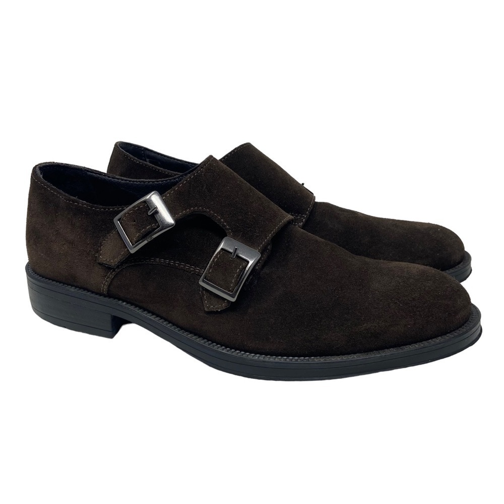 Kenneth Cole New York Dark Brown Suede Leather Men’s Dress Shoe Size 7.5